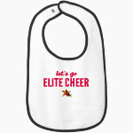 Elite Cheer Online Store Rabbit Skins Infant Contrast Trim Terry Bib Front Thumbnail