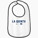 LA QUINTA HIGH SCHOOL AZTECS <span class="pdp-name-mascot">LA QUINTA AZTECS</span> Rabbit Skins Infant Contrast Trim Terry Bib Front Thumbnail