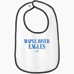 Maple River Eagles <span class="pdp-name-mascot">Maple River Eagles</span> Rabbit Skins Infant Contrast Trim Terry Bib Front Thumbnail