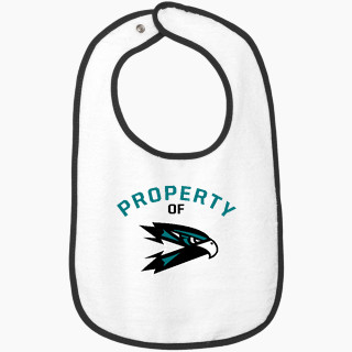 Rabbit Skins Infant Contrast Trim Terry Bib