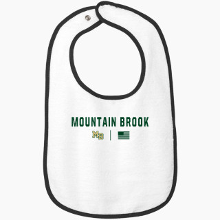 Rabbit Skins Infant Contrast Trim Terry Bib