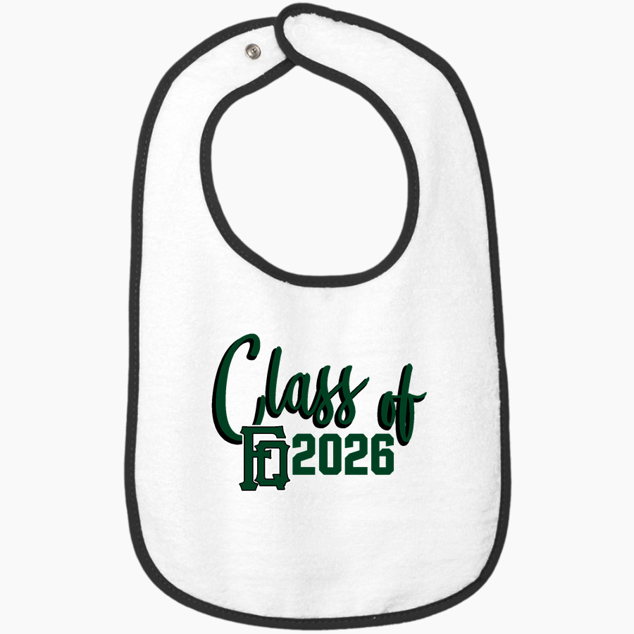 Franklin Quakers <span class="pdp-name-mascot">Franklin Quakers</span> Rabbit Skins Infant Contrast Trim Terry Bib