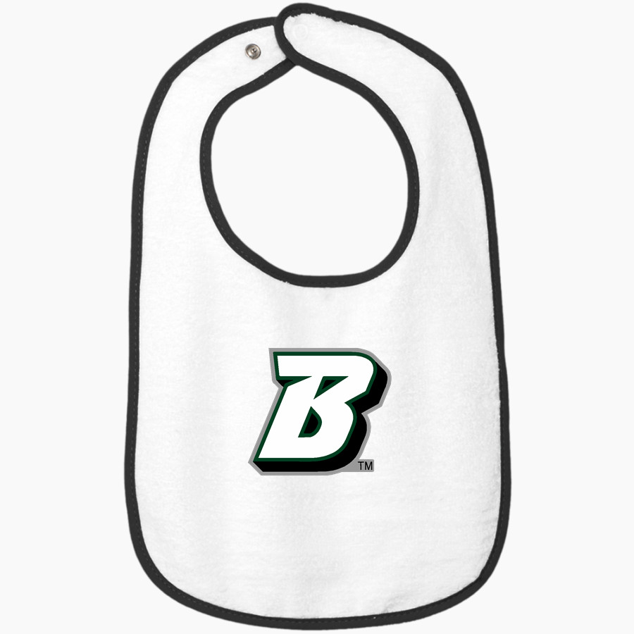 Binghamton University Rabbit Skins Infant Contrast Trim Terry Bib
