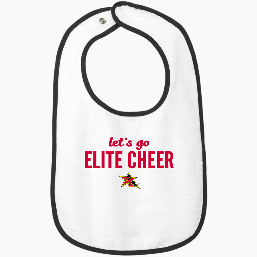 Elite Cheer Online Store Rabbit Skins Infant Contrast Trim Terry Bib