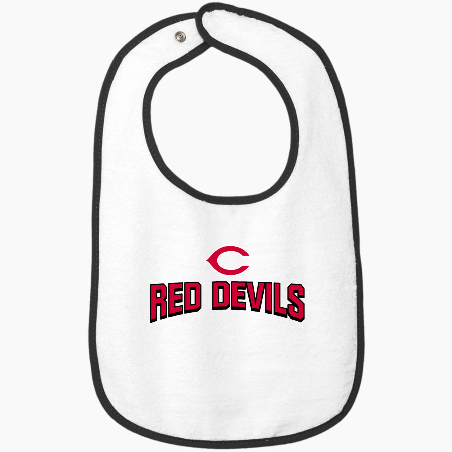 Chelsea Red Devils <span class="pdp-name-mascot">Chelsea Red Devils</span> Rabbit Skins Infant Contrast Trim Terry Bib