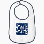 Legacy Eagles Rabbit Skins Infant Contrast Trim Terry Bib Front Thumbnail