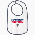 Bureau Of Fire Harrisburg Department <span class="pdp-name-mascot">Bureau Of Fire Harrisburg Department</span> Rabbit Skins Infant Contrast Trim Terry Bib Front Thumbnail
