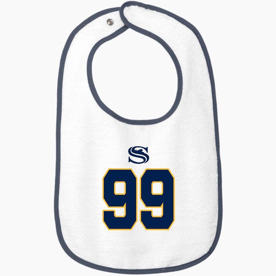 Sullivan Tigers <span class="pdp-name-mascot">Sullivan Tigers</span> Rabbit Skins Infant Contrast Trim Terry Bib