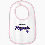 Rockford Regents <span class="pdp-name-mascot">Rockford Regents</span> Rabbit Skins Infant Contrast Trim Terry Bib Front Thumbnail