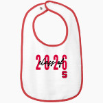 STEELVILLE HIGH SCHOOL CARDINALS <span class="pdp-name-mascot">STEELVILLE CARDINALS</span> Rabbit Skins Infant Contrast Trim Terry Bib Front Thumbnail