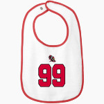WAPAHANI HIGH SCHOOL RAIDERS Rabbit Skins Infant Contrast Trim Terry Bib Front Thumbnail