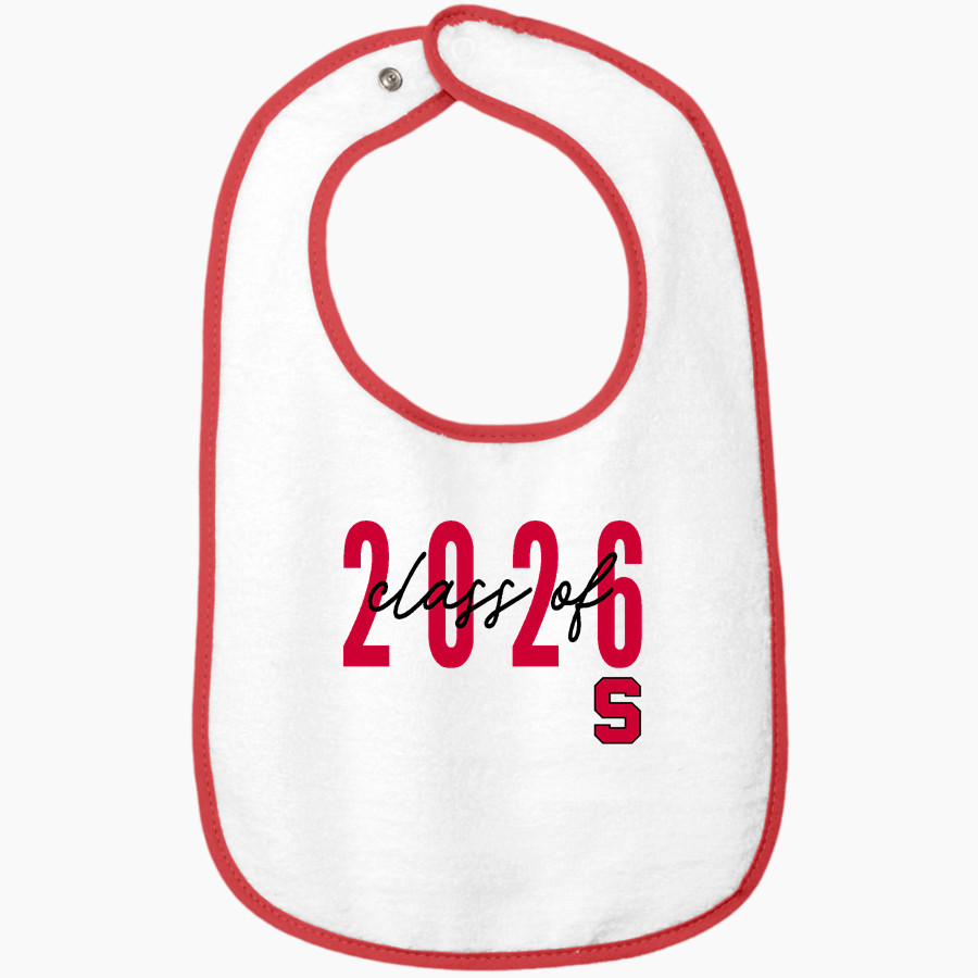 STEELVILLE HIGH SCHOOL CARDINALS <span class="pdp-name-mascot">STEELVILLE CARDINALS</span> Rabbit Skins Infant Contrast Trim Terry Bib