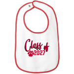 Kankakee Valley Kougars Kougars <span class="pdp-name-mascot">Kankakee Valley Kougars Kougars</span> Rabbit Skins Infant Contrast Trim Terry Bib Front Thumbnail