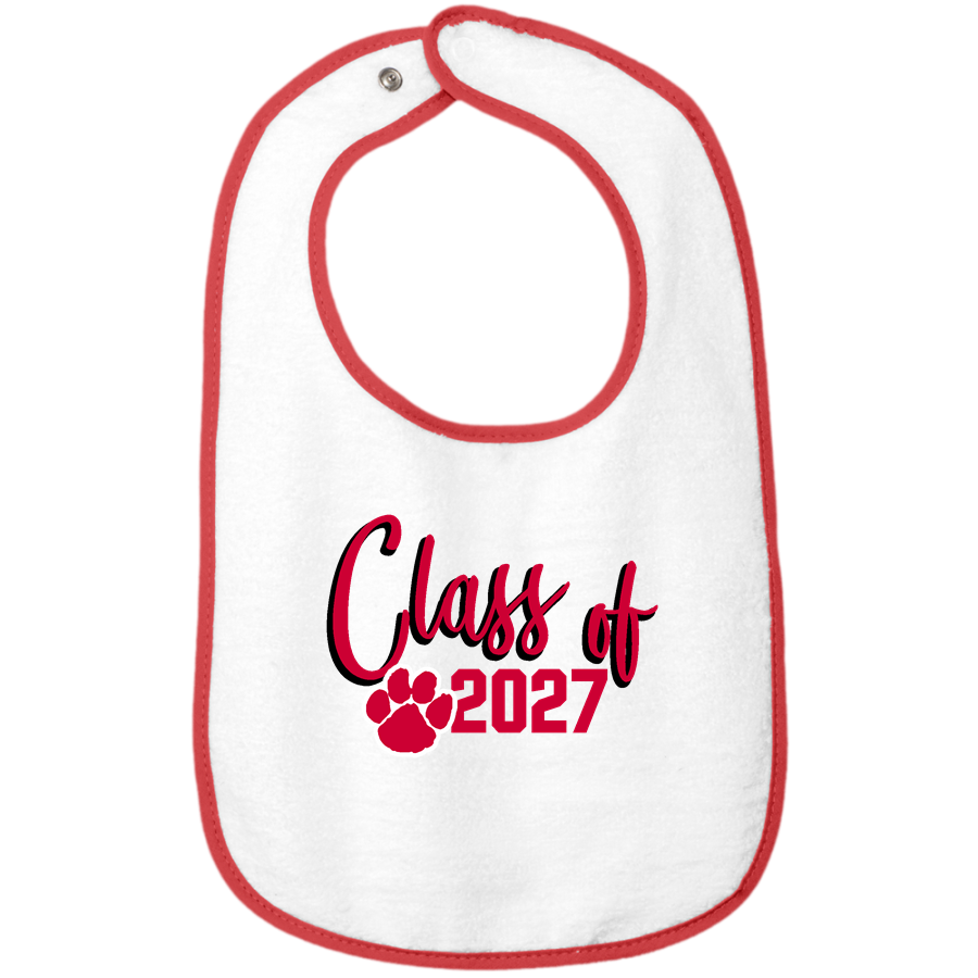 Kankakee Valley Kougars Kougars <span class="pdp-name-mascot">Kankakee Valley Kougars Kougars</span> Rabbit Skins Infant Contrast Trim Terry Bib