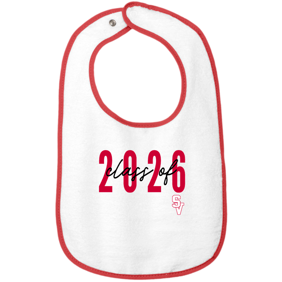 SIERRA VISTA HIGH SCHOOL DONS <span class="pdp-name-mascot">SIERRA VISTA DONS</span> Rabbit Skins Infant Contrast Trim Terry Bib