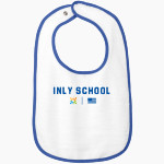 Inly School Rabbit Skins Infant Contrast Trim Terry Bib Front Thumbnail