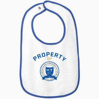 Rabbit Skins Infant Contrast Trim Terry Bib