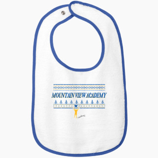 Rabbit Skins Infant Contrast Trim Terry Bib