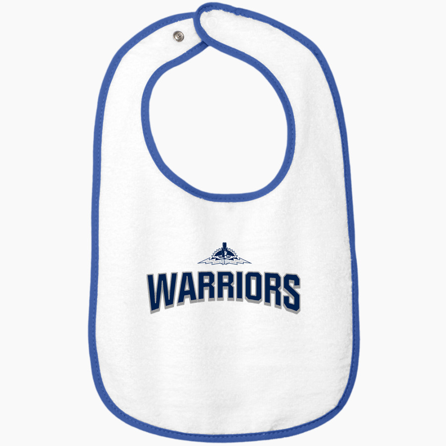 Kamehameha Maui Warriors <span class="pdp-name-mascot">Kamehameha Maui Warriors</span> Rabbit Skins Infant Contrast Trim Terry Bib
