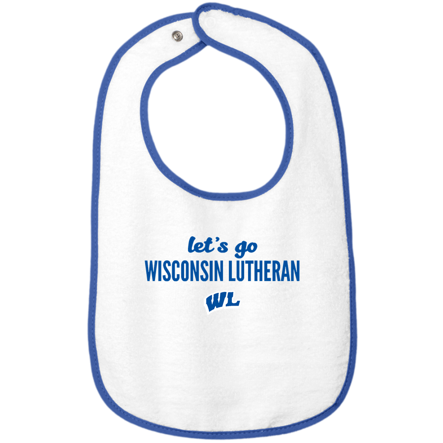 Wisconsin Lutheran Vikings <span class="pdp-name-mascot">Wisconsin Lutheran Vikings</span> Rabbit Skins Infant Contrast Trim Terry Bib
