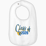 REED HIGH SCHOOL REED RAIDERS <span class="pdp-name-mascot">REED REED RAIDERS</span> Rabbit Skins Infant Contrast Trim Terry Bib Front Thumbnail