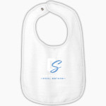 OverSouth OverSouth Rabbit Skins Infant Contrast Trim Terry Bib Front Thumbnail