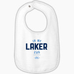Garrett College Lakers Rabbit Skins Infant Contrast Trim Terry Bib Front Thumbnail