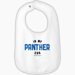 Nueces Canyon Panthers Rabbit Skins Infant Contrast Trim Terry Bib Front Thumbnail