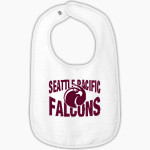 Seattle Pacific Falcons <span class="pdp-name-mascot">Seattle Pacific Falcons</span> Rabbit Skins Infant Contrast Trim Terry Bib Front Thumbnail