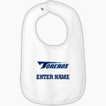 University of San Diego Toreros <span class="pdp-name-mascot">USD Toreros</span> Rabbit Skins Infant Contrast Trim Terry Bib Front Thumbnail