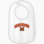 Mohonasen Warriors <span class="pdp-name-mascot">Mohonasen Warriors</span> Rabbit Skins Infant Contrast Trim Terry Bib Front Thumbnail