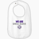Shell Bank Brigade <span class="pdp-name-mascot">Shell Bank P771K@014 Labradors</span> Rabbit Skins Infant Contrast Trim Terry Bib Front Thumbnail