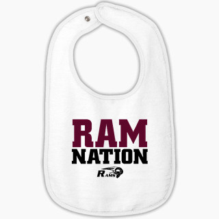 Rabbit Skins Infant Contrast Trim Terry Bib