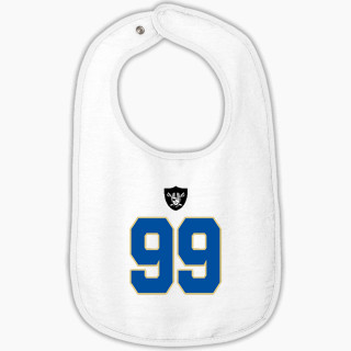 Rabbit Skins Infant Contrast Trim Terry Bib