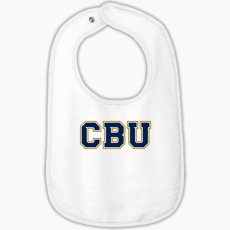 CBU Lancers <span class="pdp-name-mascot">CBU Lancers</span> Rabbit Skins Infant Contrast Trim Terry Bib