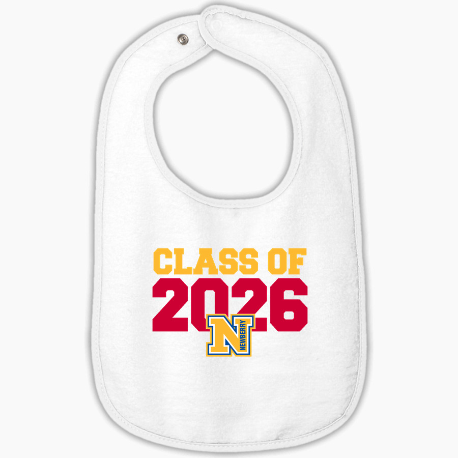 Newberry Youth Football And Cheer Panthers <span class="pdp-name-mascot">Newberry Youth Football And Cheer Panthers</span> Rabbit Skins Infant Contrast Trim Terry Bib