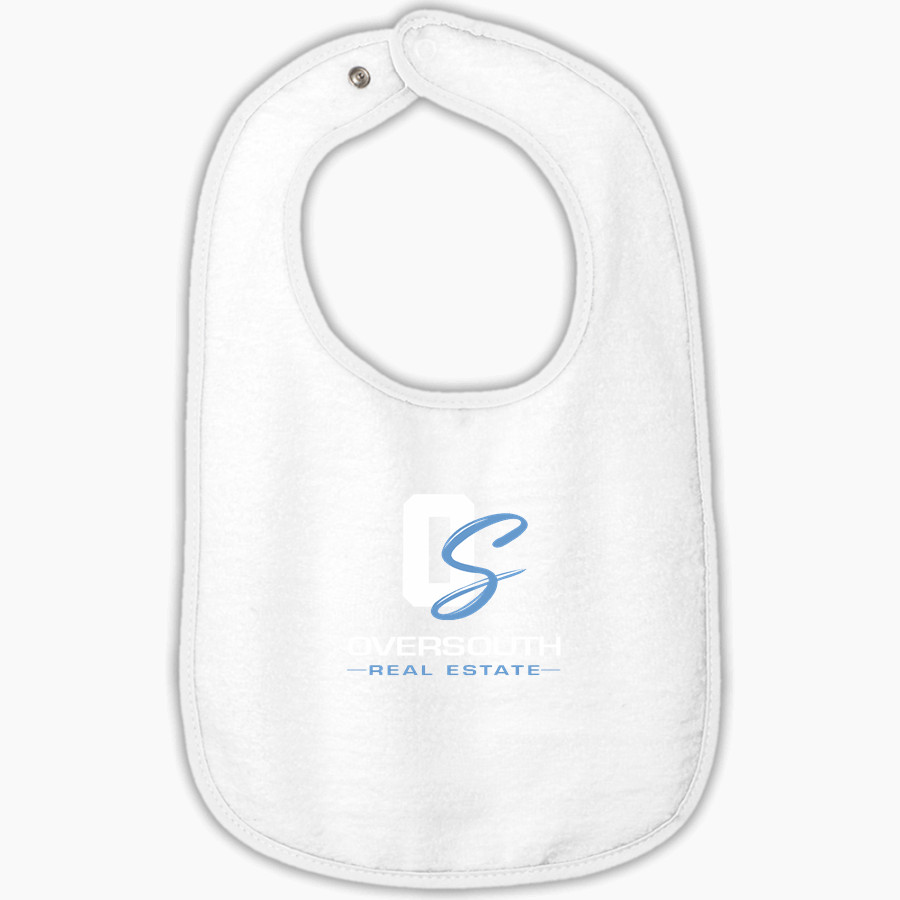 OverSouth OverSouth Rabbit Skins Infant Contrast Trim Terry Bib