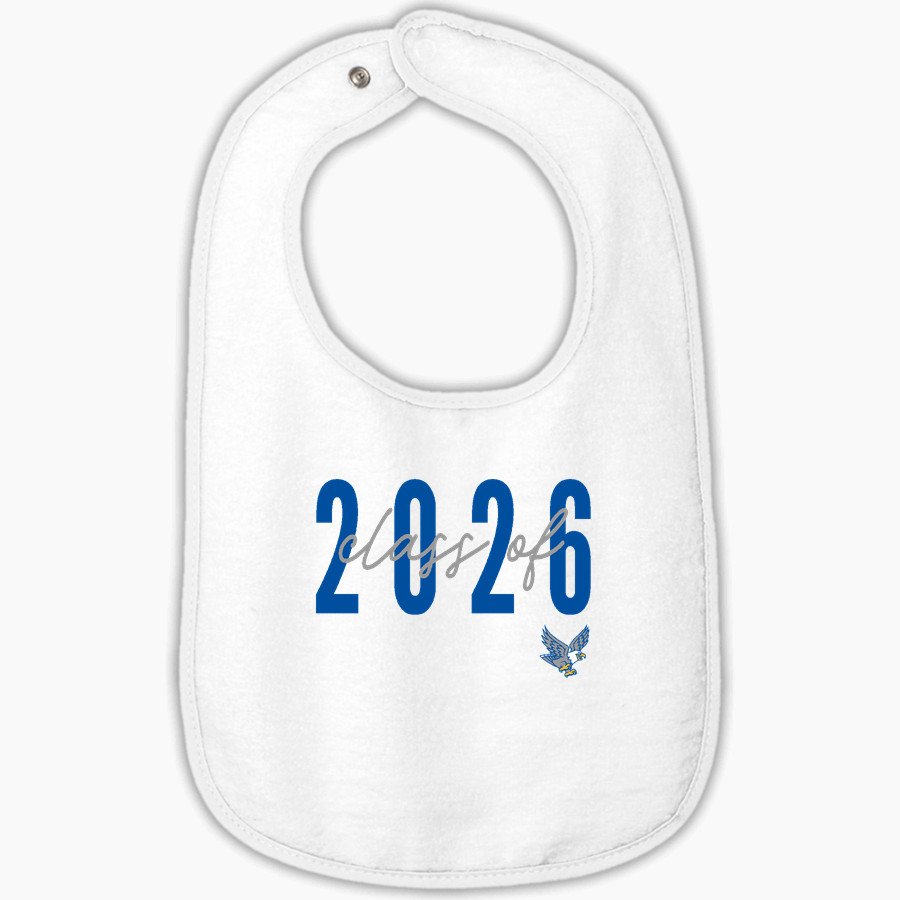 Eisenhower Elementary School Eagles <span class="pdp-name-mascot">Eisenhower Elementary School Eagles</span> Rabbit Skins Infant Contrast Trim Terry Bib