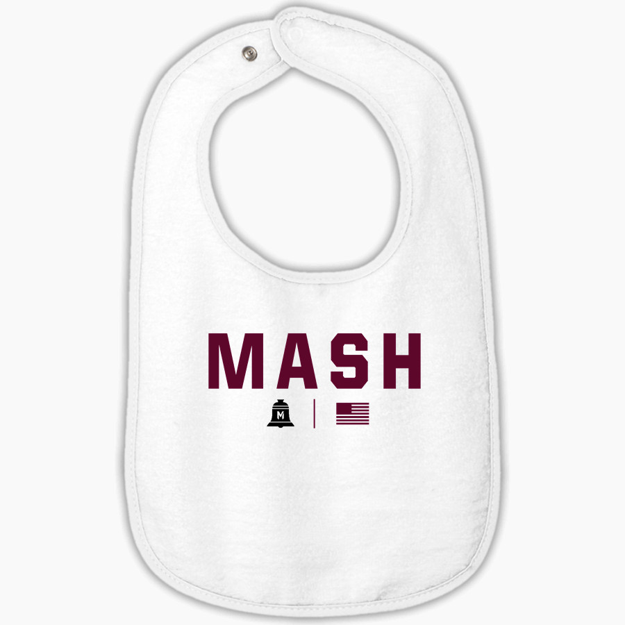 Mash Athletics <span class="pdp-name-mascot">Minnesota Mash Baseball Club</span> Rabbit Skins Infant Contrast Trim Terry Bib