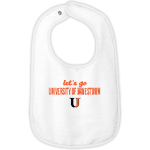 University Of Jamestown Jimmies <span class="pdp-name-mascot">University Of Jamestown Jimmies</span> Rabbit Skins Infant Contrast Trim Terry Bib Front Thumbnail