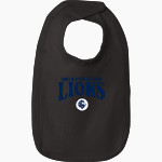 First Baptist Academy Lions <span class="pdp-name-mascot">First Baptist Academy Lions</span> Rabbit Skins Infant Premium Jersey Bib Front Thumbnail
