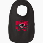 Hyde Park Schools PANTHERS Rabbit Skins Infant Premium Jersey Bib Front Thumbnail