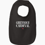 Greenwich Cardinal Rabbit Skins Infant Premium Jersey Bib Front Thumbnail
