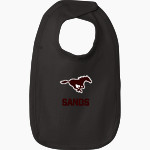 SANDS HIGH SCHOOL MUSTANGS <span class="pdp-name-mascot">SANDS MUSTANGS</span> Rabbit Skins Infant Premium Jersey Bib Front Thumbnail