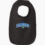 Pacific Buddhist Academy Dragons Rabbit Skins Infant Premium Jersey Bib Front Thumbnail