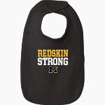 Manteo Redskins Rabbit Skins Infant Premium Jersey Bib Front Thumbnail