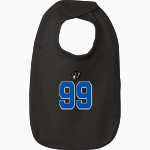 Central Panthers Rabbit Skins Infant Premium Jersey Bib Front Thumbnail