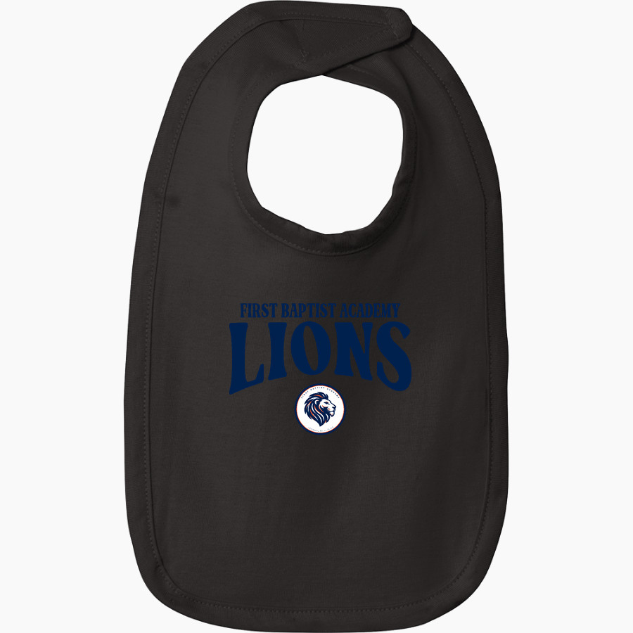 First Baptist Academy Lions <span class="pdp-name-mascot">First Baptist Academy Lions</span> Rabbit Skins Infant Premium Jersey Bib