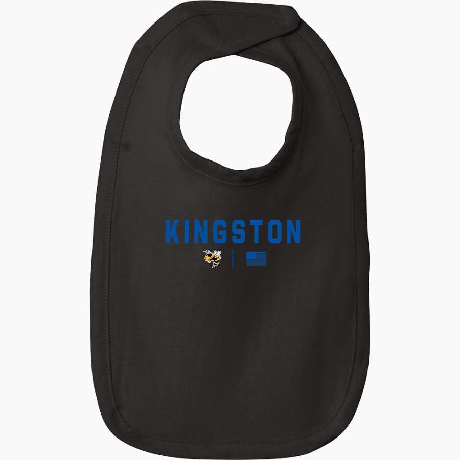 KINGSTON HIGH SCHOOL YELLOWJACKETS <span class="pdp-name-mascot">KINGSTON YELLOWJACKETS</span> Rabbit Skins Infant Premium Jersey Bib