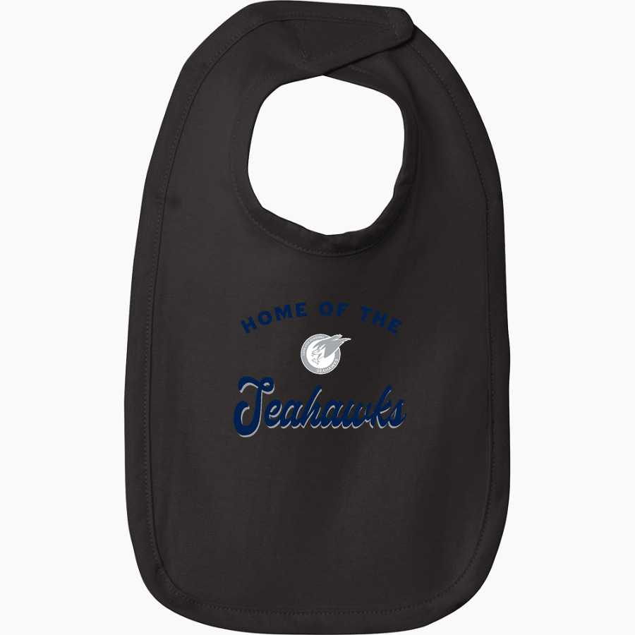 Cape Cod Academy Seahawks Rabbit Skins Infant Premium Jersey Bib